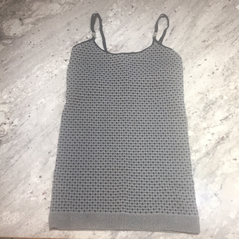 Guess Textured Body-con Black and Grey Top